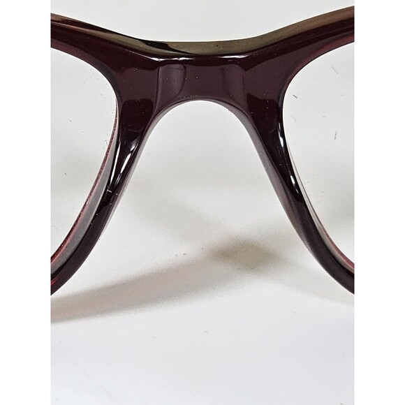 GIANNI PO WOMEN'S EYEGLASSES GP 1656 52-18 140 BURGUNDY NWT DEMO LENSES - Picture 9 of 14